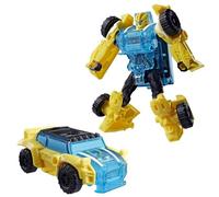 Transformers CYBERWORLD Bumblebee Cyber Changers Energon Surge | 4-Inch Action Figure | Quick Change to Car Mode | Robot Toys for Kids 6+