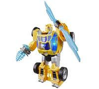 Transformers CYBERWORLD Bumblebee Power Spark, Energon Surge | 28 cm Action Figure with Lights and Sounds | Quick Change from Robot to Vehicle | 6+