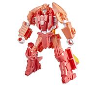 Transformers CYBERWORLD Elita-1 Cyber Changers 4-Inch Action Figure, Quick Change to Speedboat Mode, Robot Toys for Boys and Girls 6 and Up