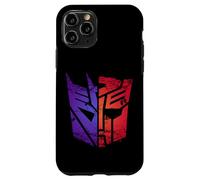 Transformers Decepticon Autobot Distressed Split Retro Logo Case for iPhone 11 Pro