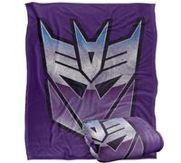 Transformers Decepticon Logo Blanket White (One Size)