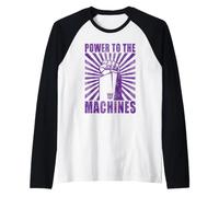 Transformers Decepticons Power to the Machines Raglan Baseball Tee