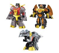 Transformers Dinobot Adventures Dinobot Squad Grimlock, Dinobot Snarl and Predaking Pack of 3, 11 cm Tall, Ages 3 and Above, F2951