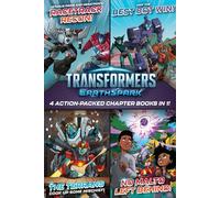 Transformers Earthspark 4 Action-Packed Chapter Books in 1!: Optimus Prime and Megatron's Racetrack Recon!; The Terrans Cook Up Some Mischief!; May the Best Bot Win!; No Malto Left Behind!