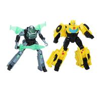 Transformers EarthSpark Cyber-Combiner Bumblebee and Mo Malto Action Figures