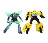 Transformers EarthSpark Cyber-Combiner Bumblebee and Mo Malto Action Figures