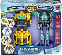 Transformers EarthSpark Cyber-Combiner Bumblebee & Mo Malto Action Figures 6y+