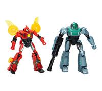Transformers EarthSpark Cyber-Combiner, Figurines Terran Twitch et Robby Malto, Jouets pour Enfants 6 Ans et Plus, Figurines d'Action Transformables, pour Garçons et Filles