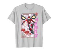 Transformers: Earthspark Twitch T-Shirt, Men, Silver Grey, Large