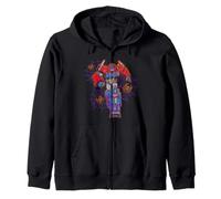 Transformers Evergreen Halloween Big Optimus Prime Poster Zip Hoodie