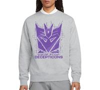 Transformers Generations Decepticon Tech Icon Logo Unisex Sweatshirt, Athletic Heather, Medium