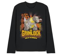 Transformers Generations Me Grimlock King of The Dinobots Unisex Long Sleeve T Shirt, Black, XX-Large