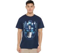 Transformers Generations Optimus Large Face Unisex T Shirt, Navy, XX-Large