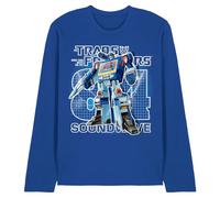 Transformers Generations Retro Decepticon Soundwave 1984 Unisex Long Sleeve T Shirt, Royal, Medium
