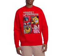 Transformers Generations Retro Heroic Autobot Grid Unisex Sweatshirt, Red, Large