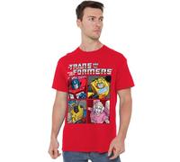 Hasbro Transformers Generations Retro Heroic Autobot Grid T-Shirt, Red | Size: Medium Hasbro Red M