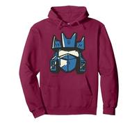 Transformers Generations Soundwave Helmet Logo Pullover Hoodie, Adult Unisex, Burgundy, Small
