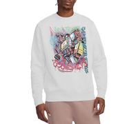 Transformers Generations Street Style Decepticon Soundwave Unisex Sweatshirt, White, Large