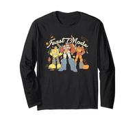 Transformers Halloween Feast Mode Distressed Group Shot Long Sleeve T-Shirt