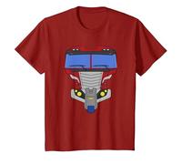 Transformers Halloween Optimus Prime Costume T-Shirt, Youth, Cranberry Red, X-Small