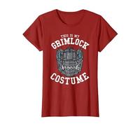 Transformers Halloween This is My Grimlock Costume T-Shirt, Women, Cranberry Red, Large