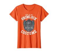 Transformers Halloween This is My Grimlock Costume T-Shirt, Women, Orange, X-Large