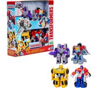 Transformers Heroes vs Villains 4 Pack Bumblebee Optimus Prime Megatron New Toy