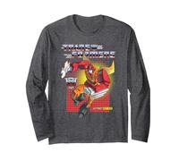 Transformers Hot Rod Long Sleeve T-Shirt, Adult Unisex, Dark Heather Grey, Small