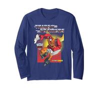 Transformers Hot Rod Long Sleeve T-Shirt, Adult Unisex, Navy Blue, X-Large