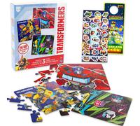 Transformers Jigsaw Puzzle Set - 3 Pack Puzzle Bundle with Two 24 Pc Puzzles, One 48 Pc Puzzle, Stickers and More for Kids | Transformers Toys for Boy