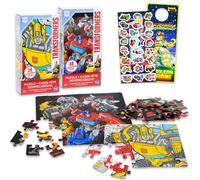 Transformers Jigsaw Puzzles for Boys - Bundle with 24 & 48 Piece Jigsaw Puzzles Featuring Optimus Prime, Megatron, Bumblebee Plus Stickers, More | Transformers Puzzle for Kids