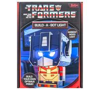 Blue Sky Studios Transformers Build-A-Bot Kit, Optimus Prime Figure Building Set, Light Up Eyes, Licensed Merchandise Collectible Gift, 19 x 15 cm