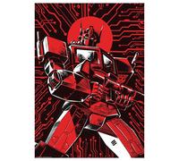 Transformers Limited Edition Art Print in Red | Size: A3 Transformers Red A3
