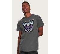 Transformers Men's Decepticon Classic Logo T-Shirt in Charcoal | Size: XL Transformers Charcoal XL