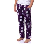 Transformers Mens Decepticon Logo Emblem Megatron Tile Print Lounge Sleep Pajama Pants Sleepwear, Purple, M