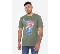 Transformers Men's Optimus Old School T-Shirt Olive | Size: Small Transformers Olive S