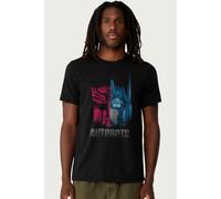 Transformers Men's Optimus Prime Half Autobots T-Shirt in Black | Size: 2XL Transformers Black 2XL