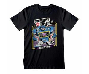 Transformers Men's Superior Soundwave T-Shirt in Black | Size: XL Transformers Black XL