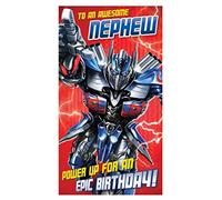 Transformers Nephew Birthday Card, Multi, TR047