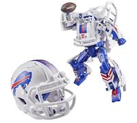 Transformers NFL Buffalo Bills Blizz-herd, 14 cm Robot Action Figure Changes to Helmet, Collectible Football Toys, Ages 8+