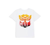Transformers Official Autobot Symbol Kids' T-Shirt - 11-12 Years in White | Size: YXL Transformers White YXL