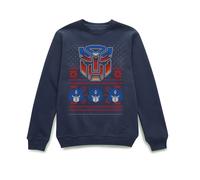 Transformers Official Autobots Classic Knit Sweatshirt - Navy | Size: Large Transformers Navy L
