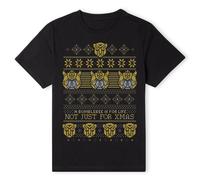 Transformers Official Bumblebee Classic Knit T-Shirt - Black | Size: XL Transformers Black XL