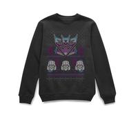 Transformers Official Decepticons Classic Knit Sweatshirt - Black Transformers Black One Size