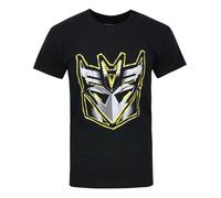 Transformers Official Mens Decepticon Metallic Logo T-Shirt NS4678