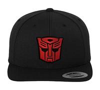 Transformers Officially Licensed Autobots 3D Patch Premium Snapback Cap (Black)