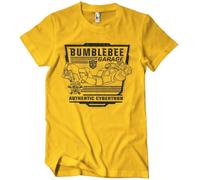 Transformers Officially Licensed Bumblebee Garage Mens T-Shirt (Gold), XX-Large