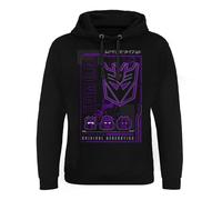 Transformers Officially Licensed Decepticon Original Generation Epic Hoodie (Black), Small