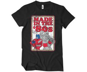 Transformers Officially Licensed Made in The 80s Mens T-Shirt (Black), Large