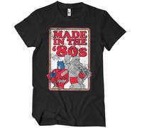 Transformers Officially Licensed Made in The 80s Mens T-Shirt (Black), XXX-Large
